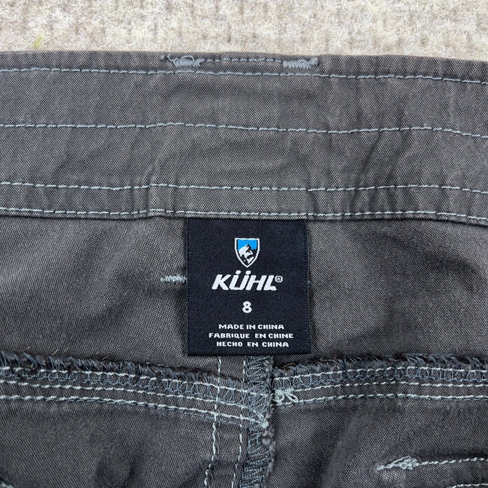 Kuhl Shorts Women Size 8 Gray Cargo Renegade Hiking Camping Outdoor Ladies‎ - Picture 3 of 16